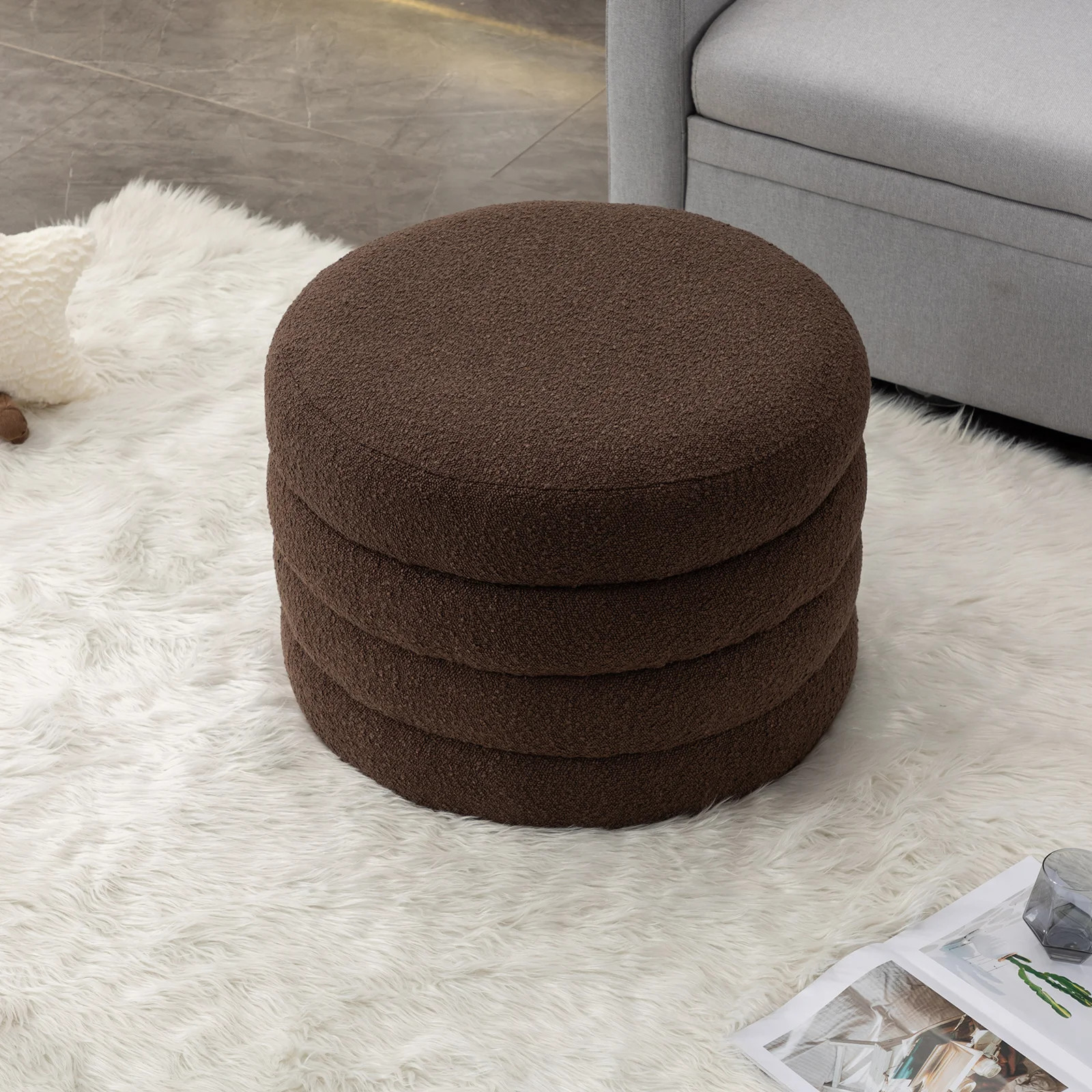 Tomkiel Round Storage Ottoman | Wayfair North America