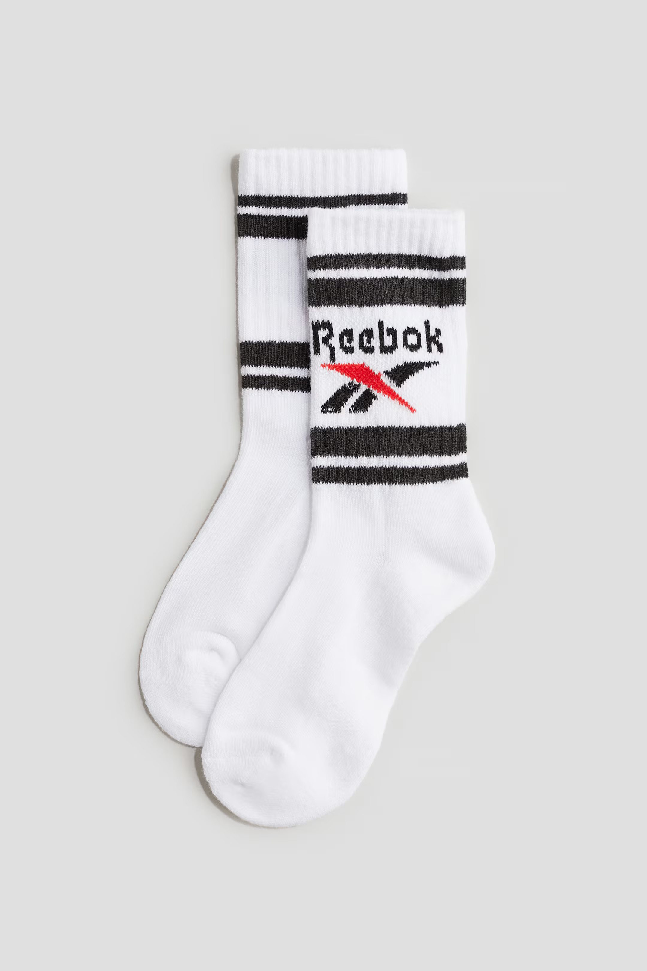 2-pack Socks with Motif - White/Reebok - Kids | H&M CA | H&M (US + CA)