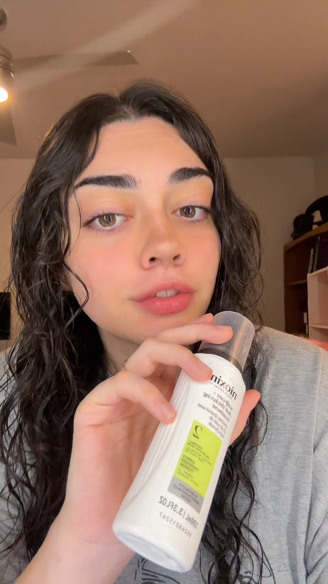 Post-shower routine! #shower #hair #hairgrowth 