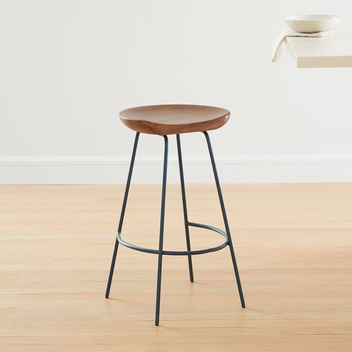 Alden Bar + Counter Stools - Petrol Blue | West Elm (US)