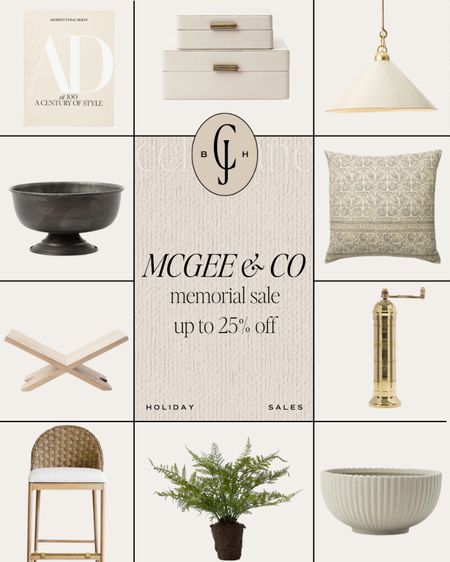 Great deals on furniture and home decor during McGee & co memorial sale!
