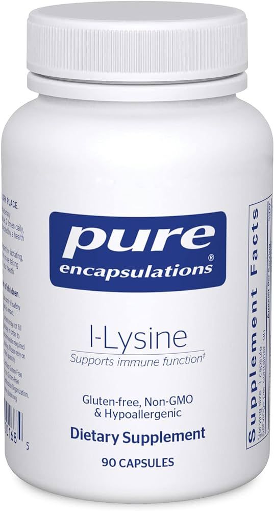Pure Encapsulations L-Lysine - Essential Amino Acid Supplement for Immune Support & Gum, Lip Heal... | Amazon (US)