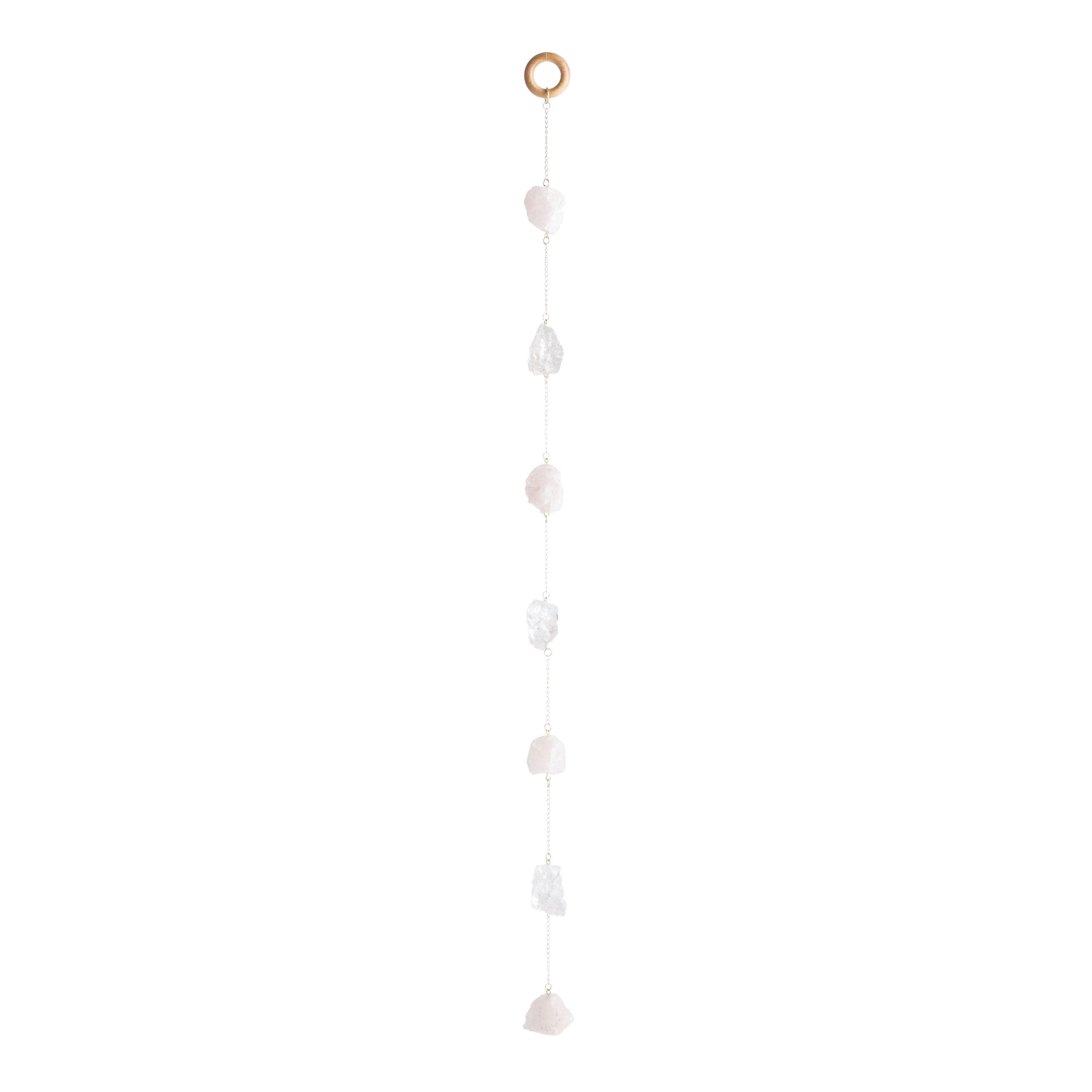 Natural Crystal And Metal Chain Hanging Decor | World Market