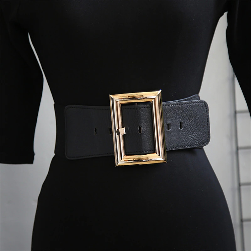Women's Belt PU Black Gold Wide Belt Dailywear Business Daily Date Pure Color / Spring / Summer /... | Lightinthebox