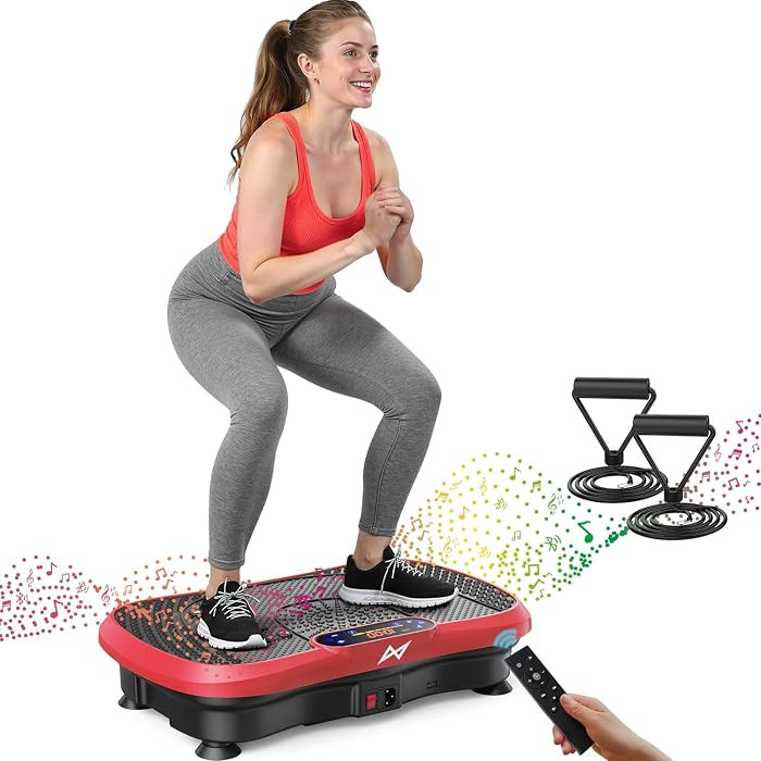Vibration Plate Fitness Platform Exercise Machine Vibrating Shaking Full Body Shaker Workout Vibr... | Amazon (US)