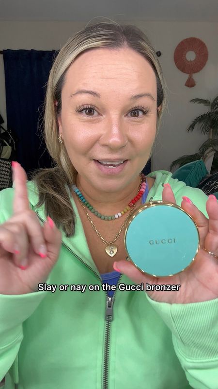 Gucci bronzer review 
I did shade 4 which does work for me, but I can do the shade 3 until I get more tan in the summer 
It smells so good, it has great pigment and blends well! It’s definitely a great powder bronzer 
It’s a splurge but worth it! 
Use code STYLENRIGHT for a discount on my heart initial necklace 💜

#LTKxTarget #LTKover40 #LTKxSephora