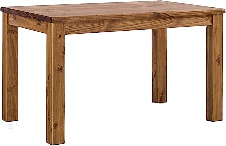 TableChamp Dining Room Table Rio 47 x 30 Brazil Solid Wood Pine Oiled Extension Extendable | Amazon (US)