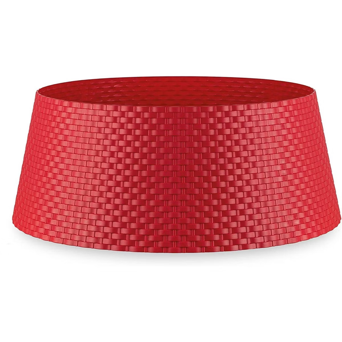 Tree Nest Wicker Round Plastic Christmas Tree Collar, Medium, 21in | Target