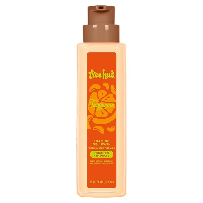 Tree Hut Tangerine Foaming Gel Body Wash, Hydrating & Moisturizing Shower Gel for Smooth, Radiant... | Amazon (US)