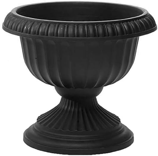 Grecian Urn Planter, Black, 12-Inch | Amazon (US)