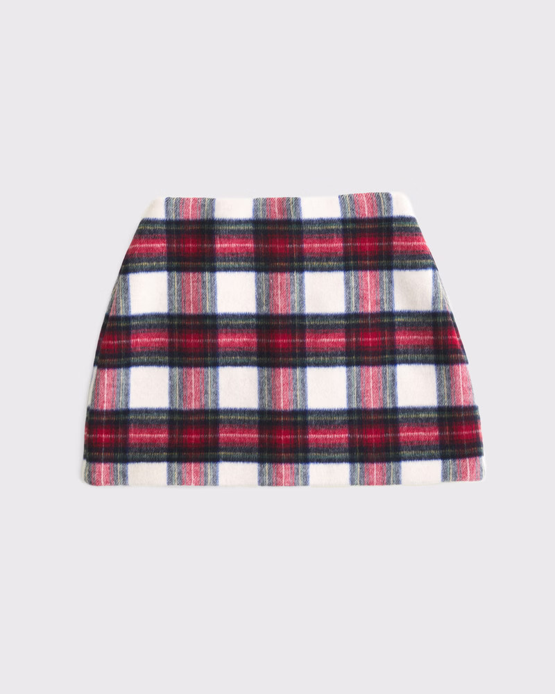 Women's The A&F Scarlett Curve Love Wool-Blend Mini Skort | Women's Bottoms | Abercrombie.com | Abercrombie & Fitch (US)
