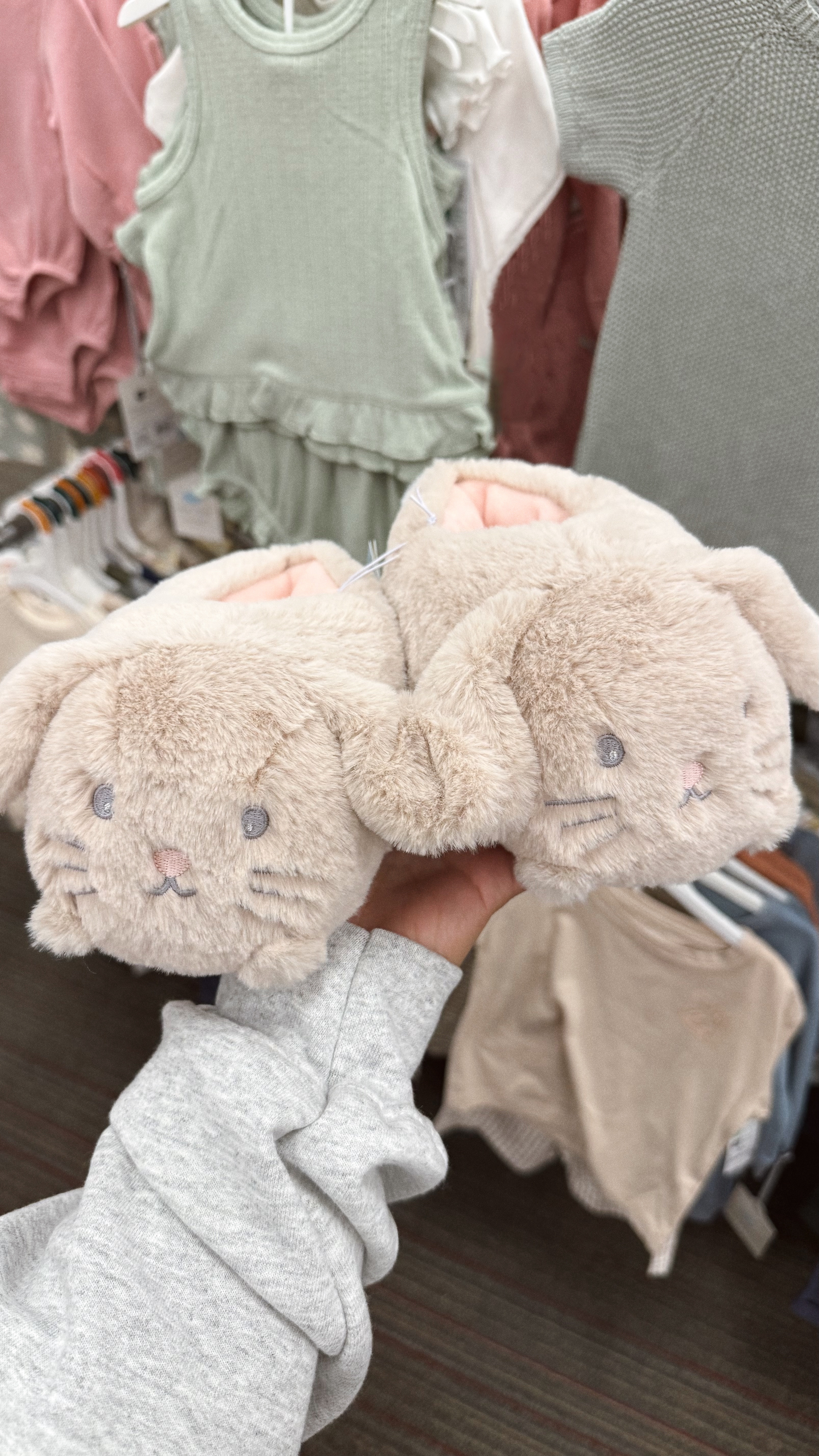 Omg these bunny slippers for toddlers and kids 🥹🐇🤍 perfect for Easter baskets! 

#target #targetfind #easterbasket #eastergifts #kids #toddlers #girls #boys #bunnyslippers #babygirleaster #babyboyeaster #kidseaster 

#LTKKids #LTKWatchNow #LTKFamily