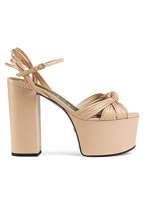 Gucci Women's Leather Platform Sandals - Skin Rose - Size 35 (5) | Saks Fifth Avenue