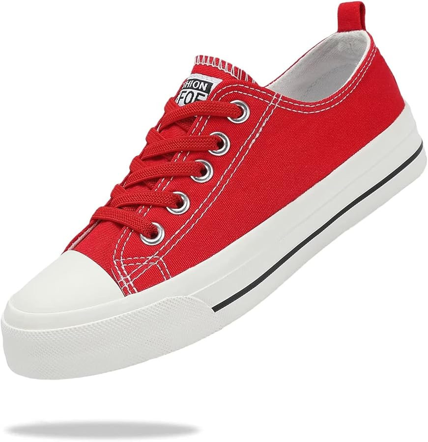 Fefoe Boys Girls Canvas Shoes Toddler Little Kid Sneakers Classic Cotton Expandable No Tie Laces ... | Amazon (US)