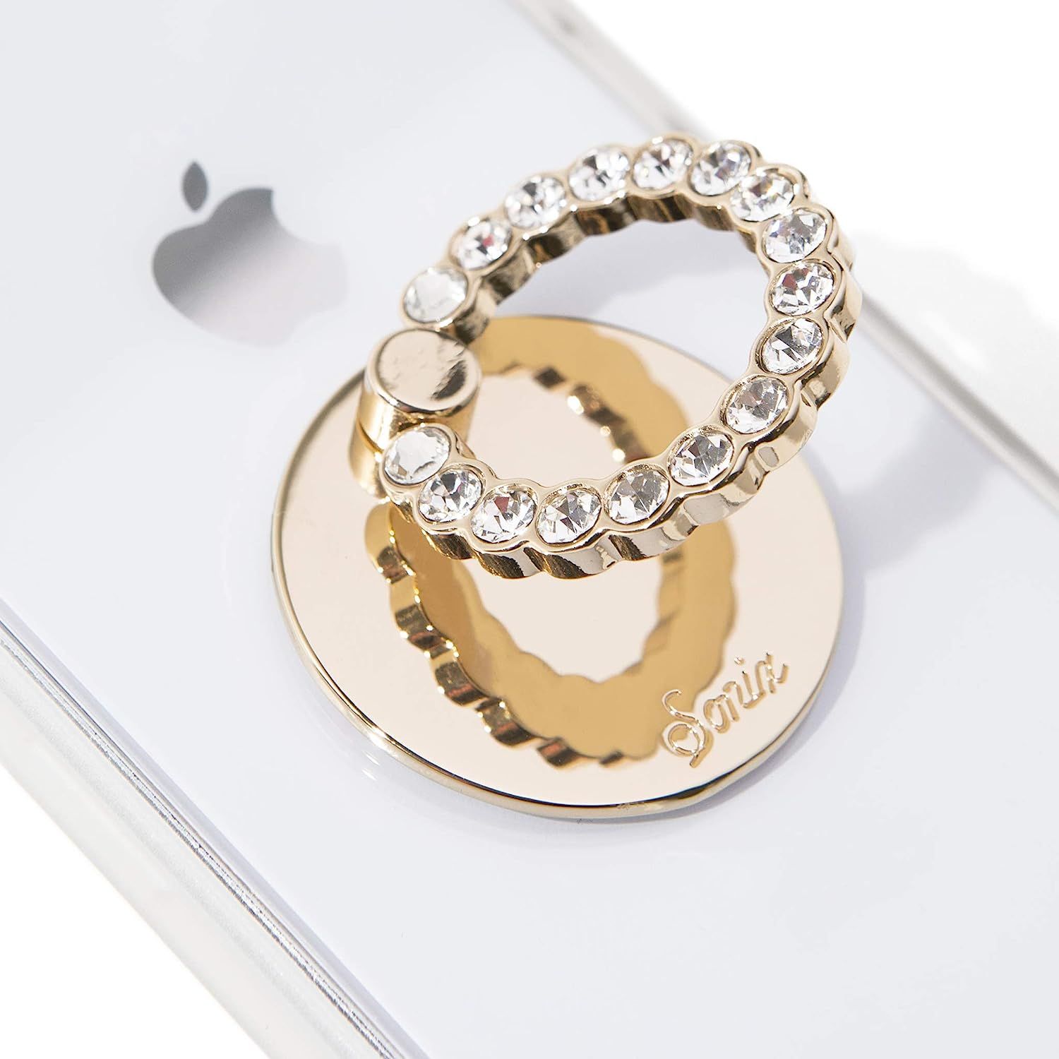 Sonix Embellished Crystal Rhinestone Phone Ring and Stand (Gold, Clear) | Amazon (US)