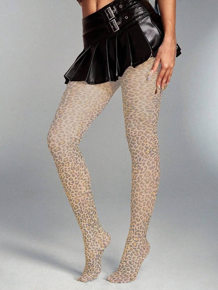 Animal print tights | SHEIN