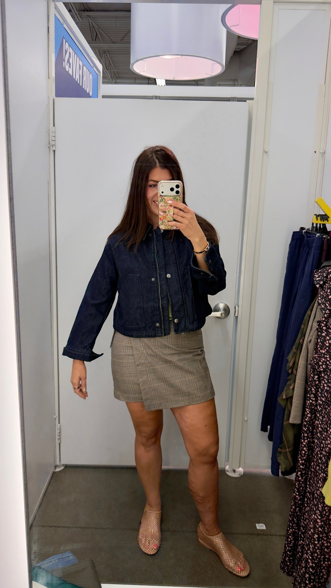 Old navy try on
In a medium barn jack
Medoum skirt but need a medium tall

#LTKSaleAlert #LTKMidsize #LTKTall