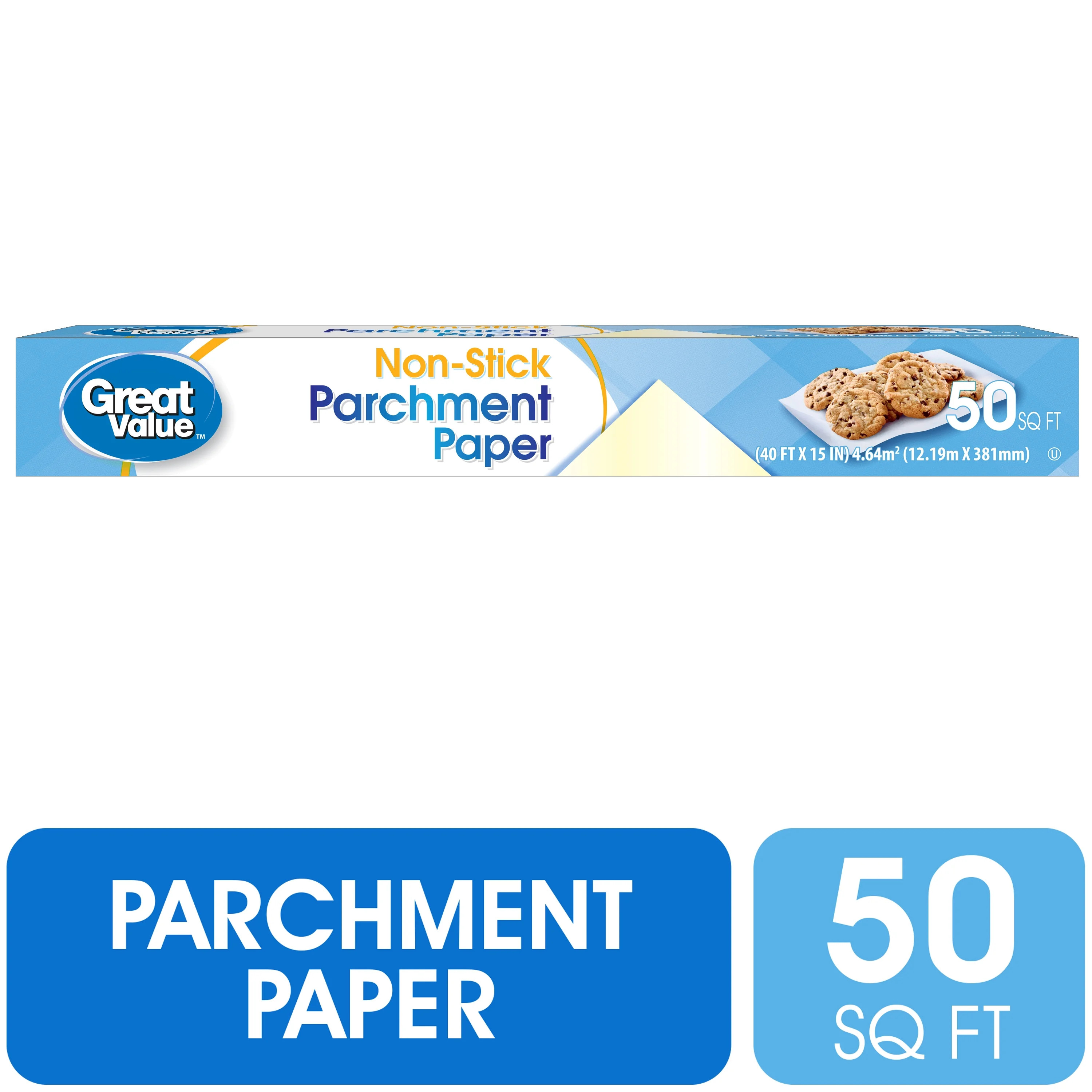 Great Value Non-Stick Parchment Paper, 50 Sq ft | Walmart (US)