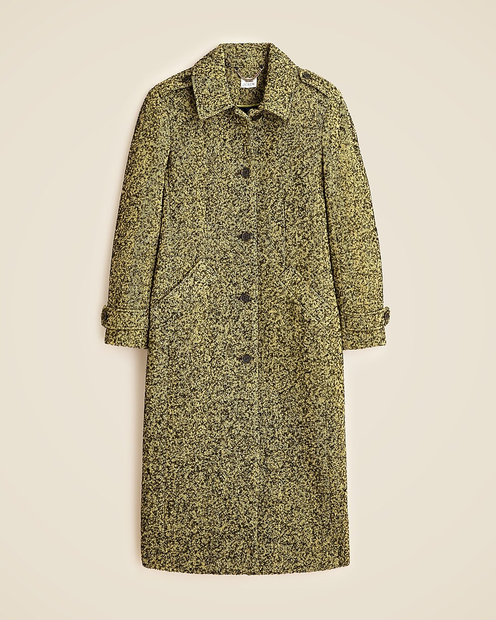 Christopher John Rogers X J.Crew topcoat in herringbone boucl&eacute; | J. Crew US