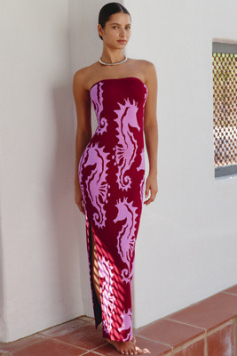 The Mesa Strapless Column Midi Dress by Celandine | Anthropologie (US)