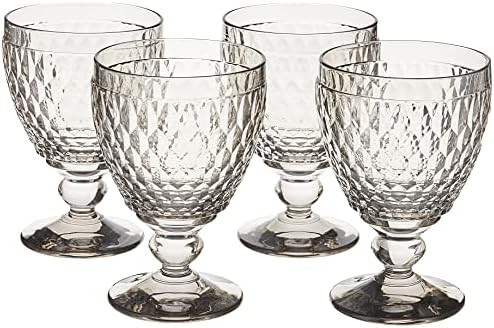 Boston Wine Goblet Box Set of 4 by Villeroy & Boch - 14 Ounce - Gray | Amazon (US)