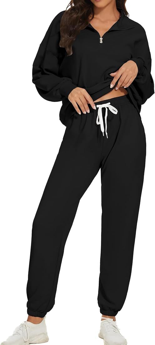 STOLKISS Womens 2 Piece Outfits Casual Tracksuits Long Sleeve Sweatsuits Outfit Workout Joggers S... | Amazon (US)