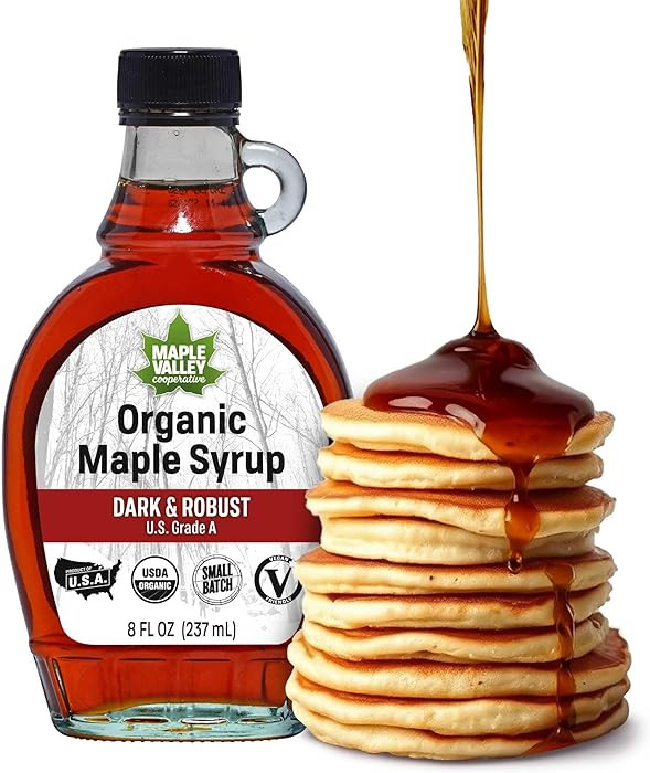 Maple Valley Organic Pure Maple Syrup, Dark & Robust Better Than Pancake Syrup, Use for Coffee or... | Amazon (US)