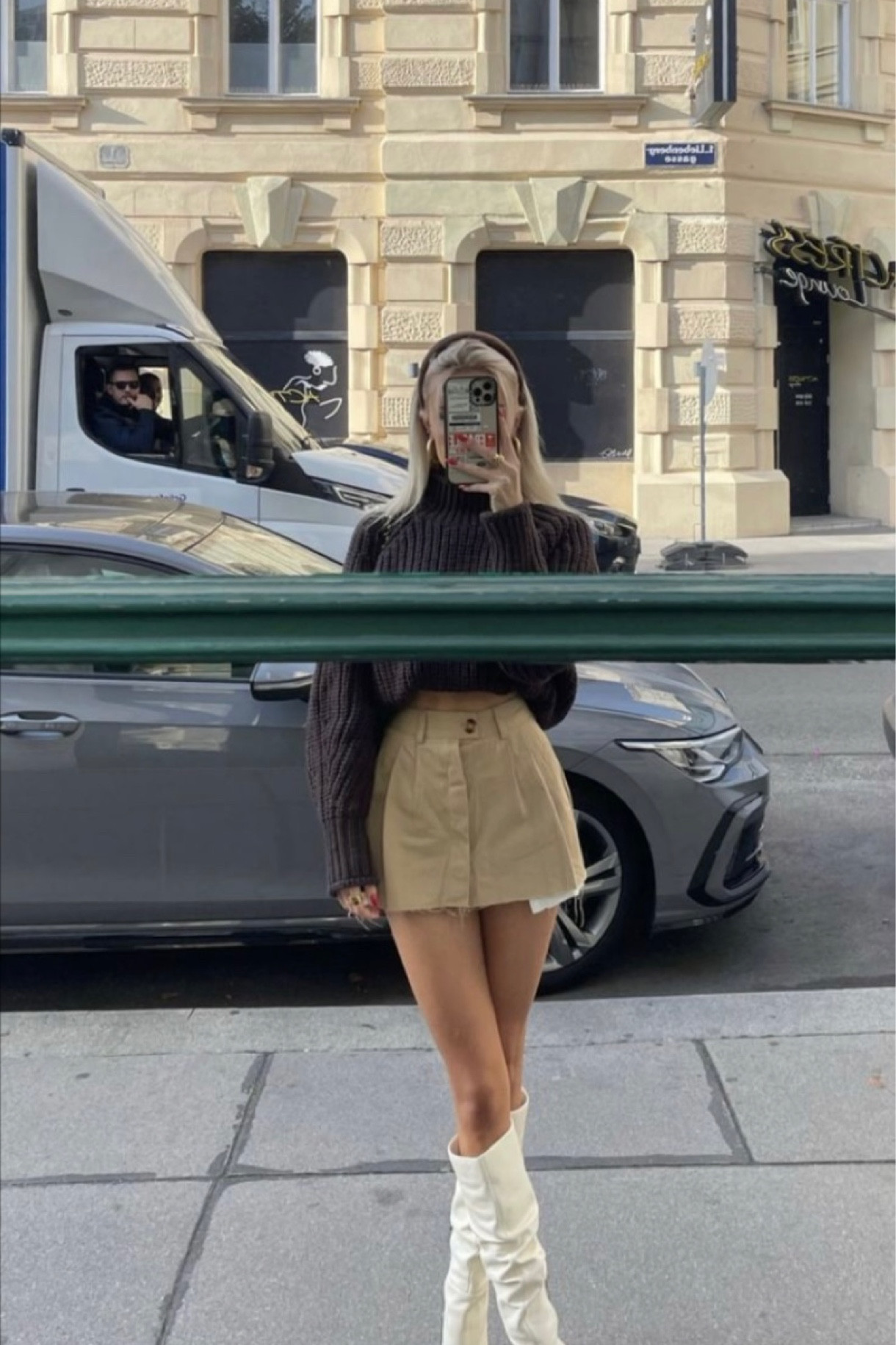 Fall outfit winter outfit summer outfit spring outfit date night outfit style fashion for sale sweater black brown mini skirt white boots booties cowgirl boots black head hand gold silver jewelry hair accessories rings necklace bracelet dress shoes black tie casual outfit dressy outfit 

#LTKstyletip #LTKHalloween #LTKshoecrush