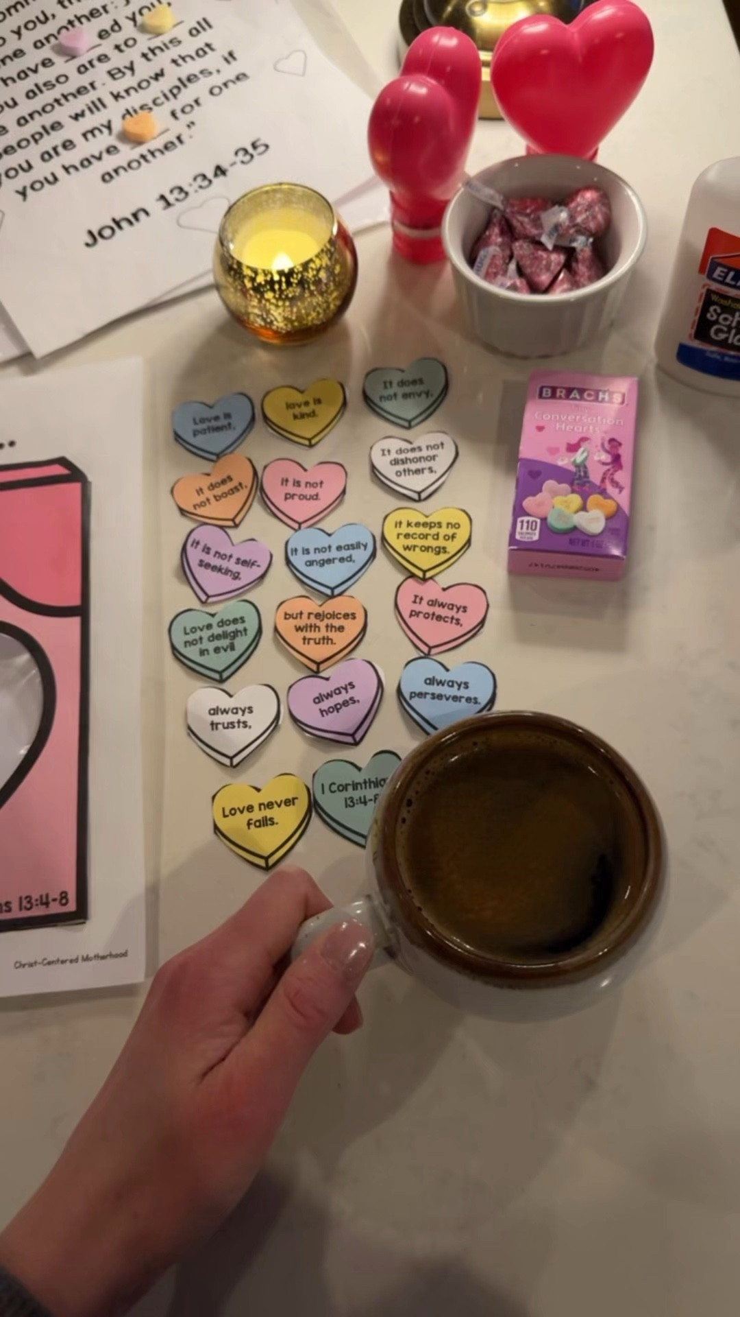 The cutest Valentine’s Day/February activity to do with your kiddos that gives opportunity to teach God’s truth to your kiddos in a tangible way! It’s a $1.25 digital download so you can save it and re-use over and over! 

Talk through what each of these parts of 1 Corinthians 13 means together and ask how they might show these things to one another in your home or to others outside of the home!  

#LTKFamily #LTKMostLoved #LTKKids