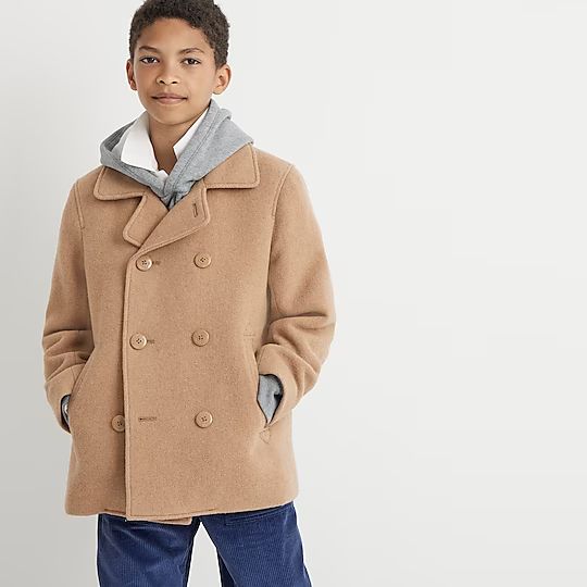Kids' relaxed wool peacoat | J.Crew US