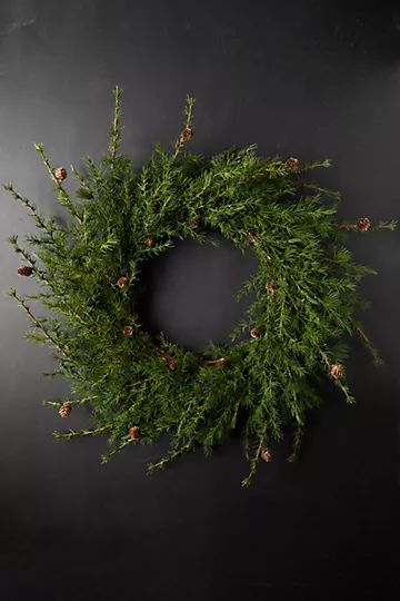 Faux Larch Wreath | Anthropologie (US)