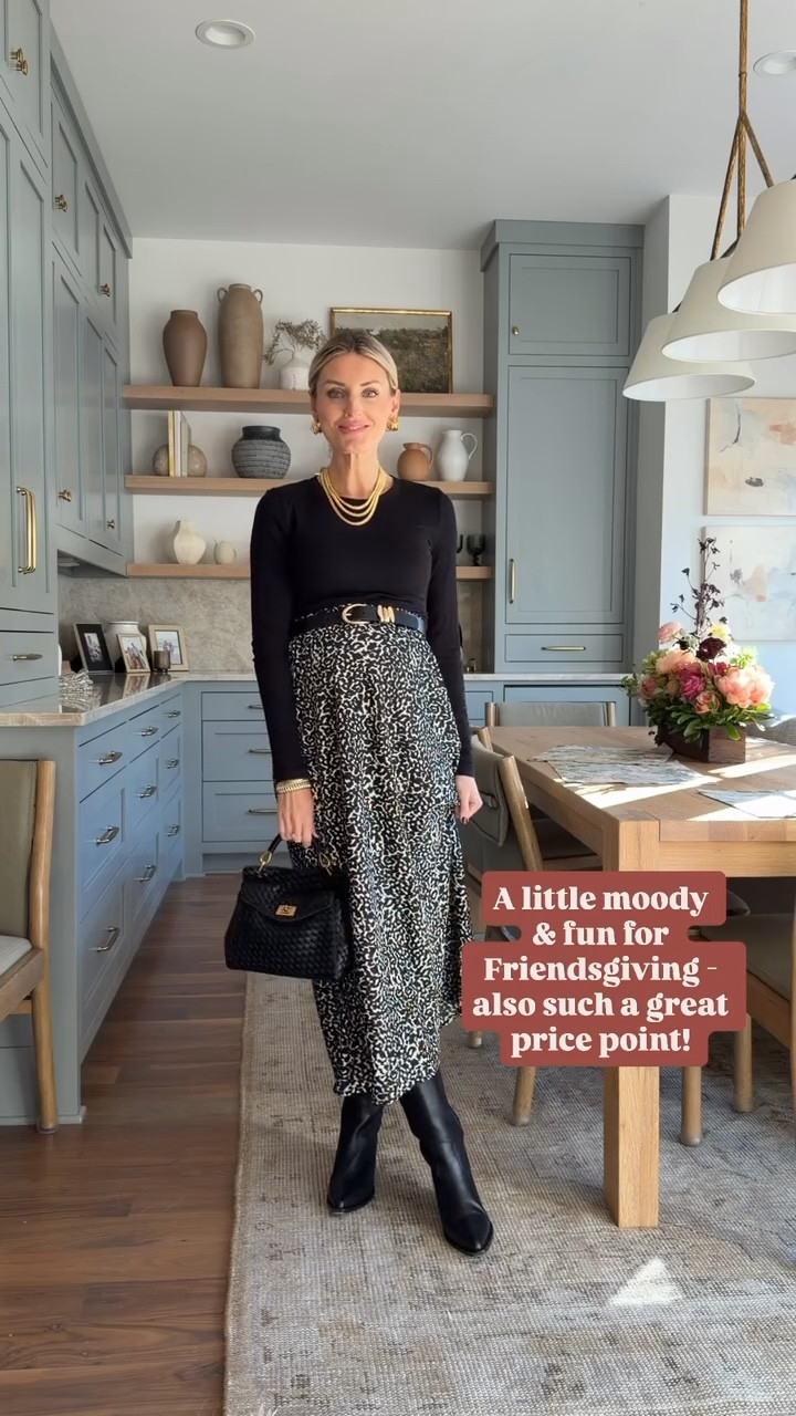 An affordable Thanksgiving look! Love this leopard print skirt! I added a black top & black accessories to create this chic look! Wearing M in skirt!

Loverly Grey, Target, Thanksgiving outfit, affordable fall outfit, fall looks, leopard print 

#LTKHoliday #LTKStyleTip
