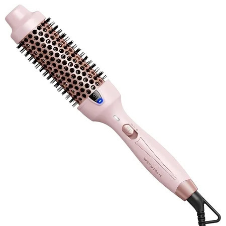 Wavytalk 1.5 inch Thermal Brush, Negative Ion Heated Round Brush, Creates Blowout Look, Pink | Walmart (US)