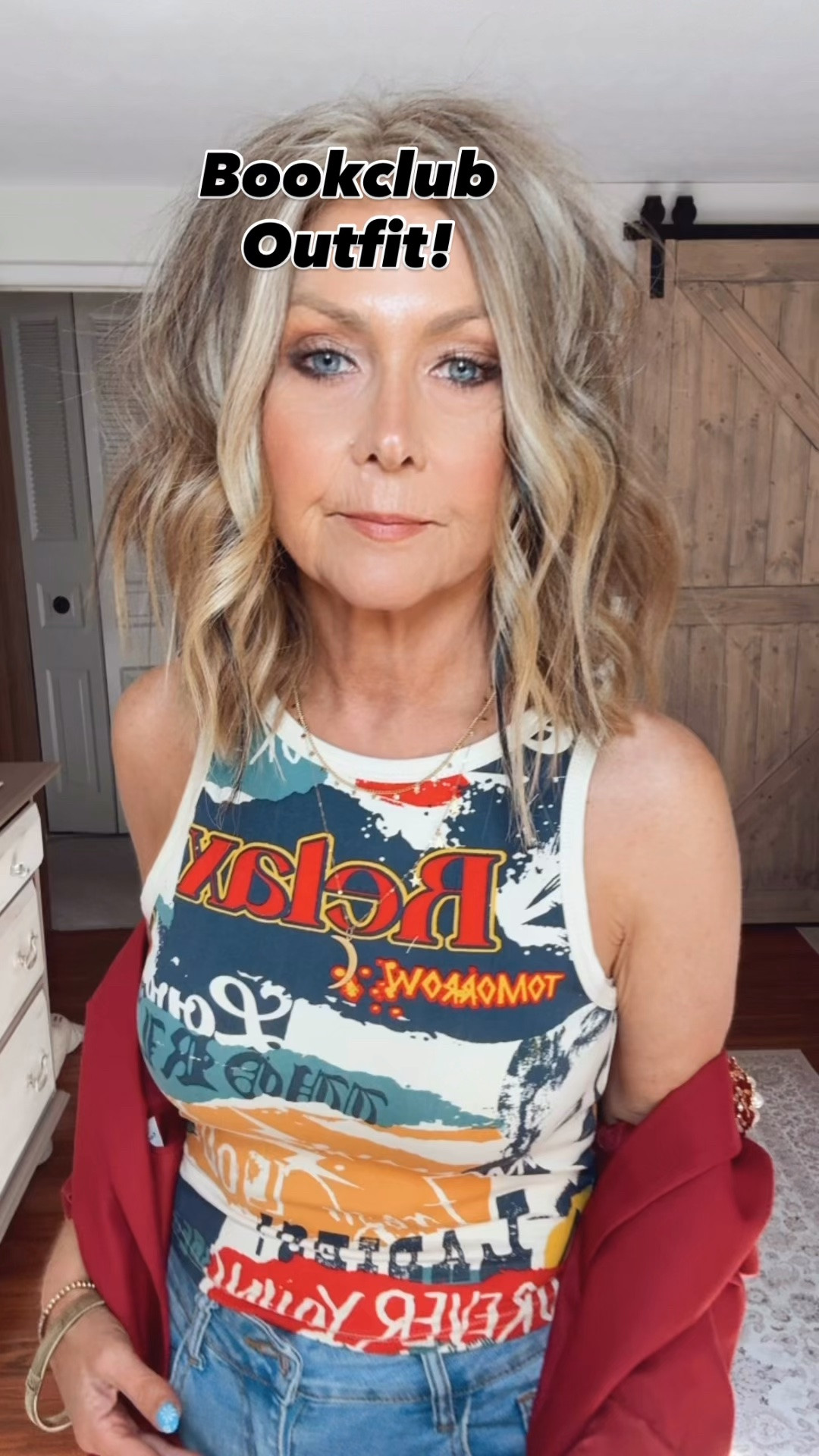 📚This retired English teacher can’t imagine a life without books.
❤️And…..I love talking about literature with others!
📚Tonight is one of my book clubs, and found the perfect outfit to match the perfect book!!
⭐️Theo of Golden is a must-read! It reminds you how kindness and compassion are so needed in our world!