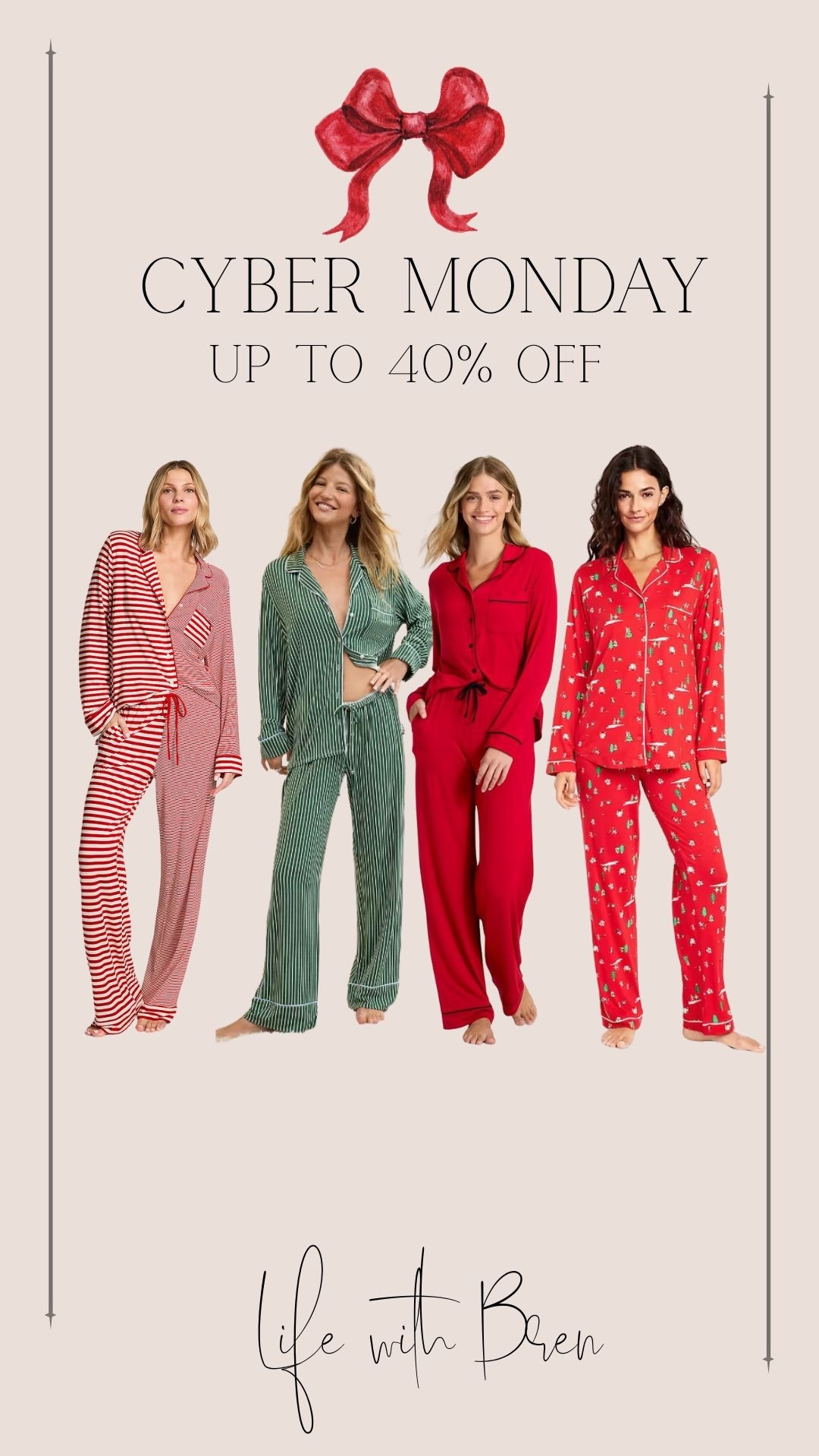 Holiday pjs up to 40% off

#LTKCyberWeek #LTKHoliday #LTKGiftGuide