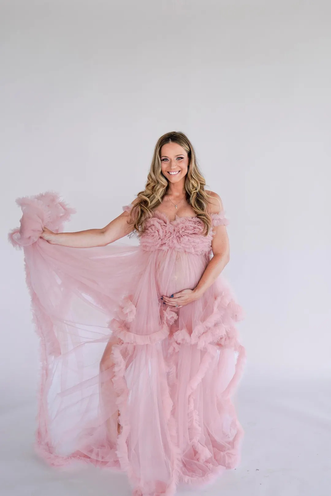 Pink Tulle Robe | RENTAL DRESS | Maternity | Photography | Family | Photoshoot | Fashion | Tulle ... | Etsy (Global)