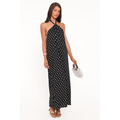 Theophania Maxi Dress - Black Polka Dot XXS | Target