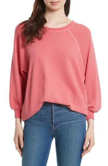 Women's The Great. The Bubble Sweatshirt, Size 0 - Pink | Nordstrom