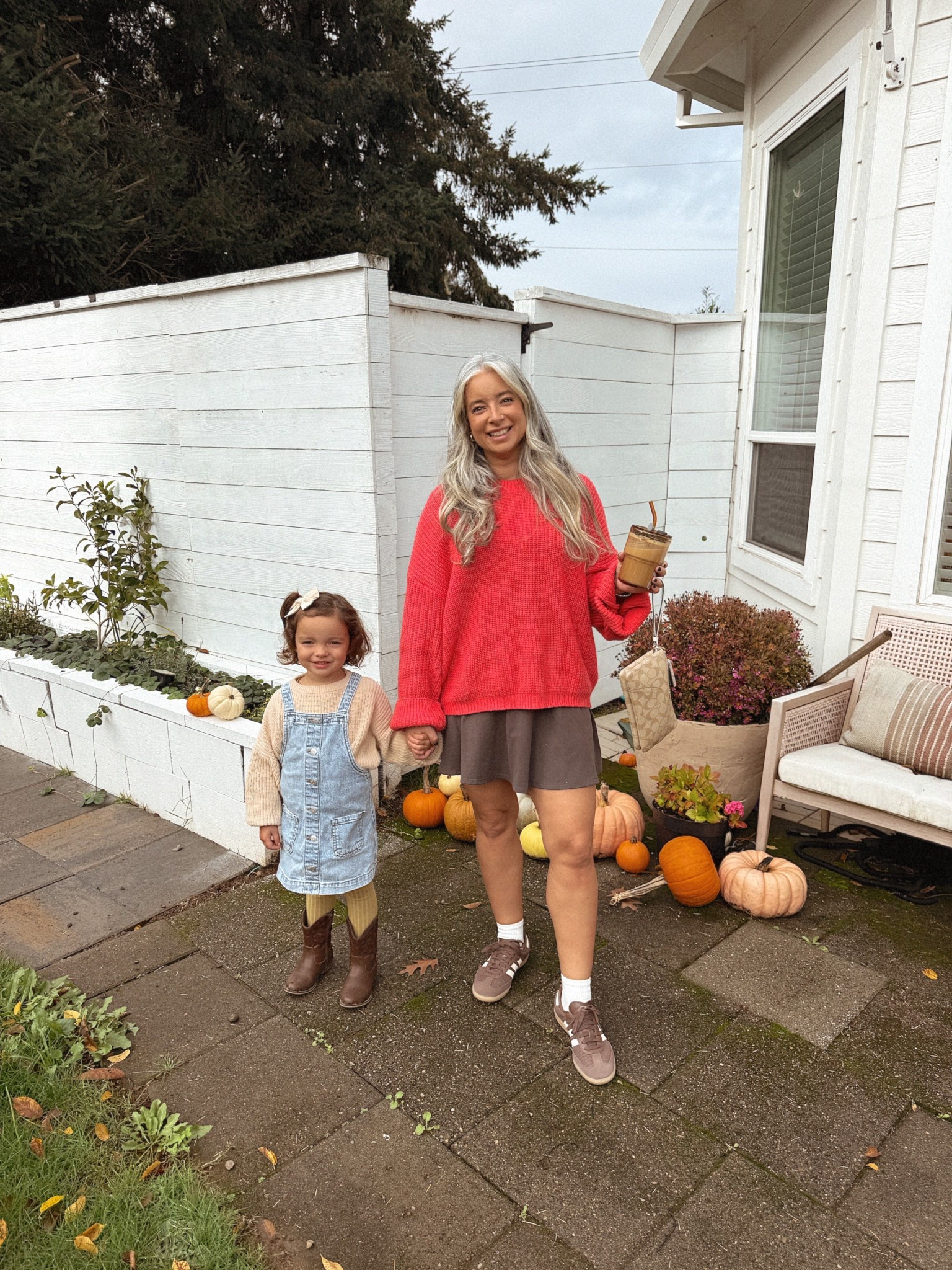 Fall outfit inspo. Amazing glass coffee cup. 

#LTKootd #LTKmomlife #LTKSeasonal