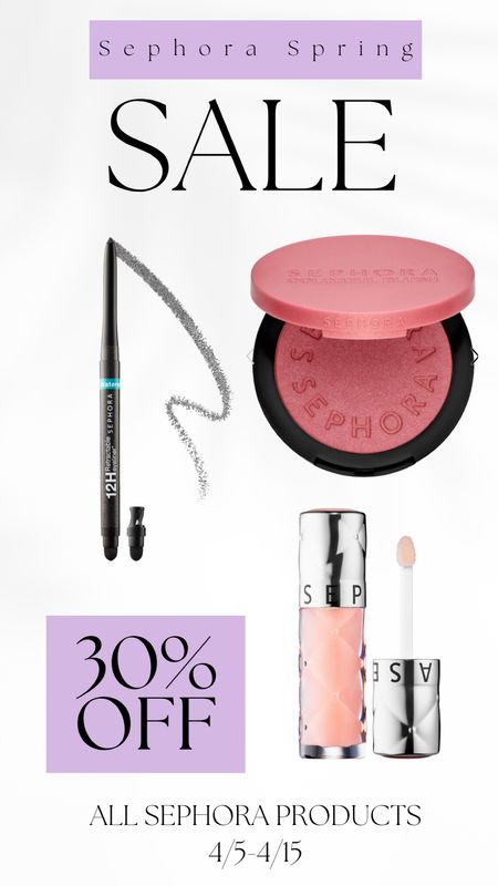 Sephora Spring Savings Event!! 🌸 Save 30% on all Sephora Collection! Sale ends April 15th hurry & stock your carts today!! 

#LTKxSephora