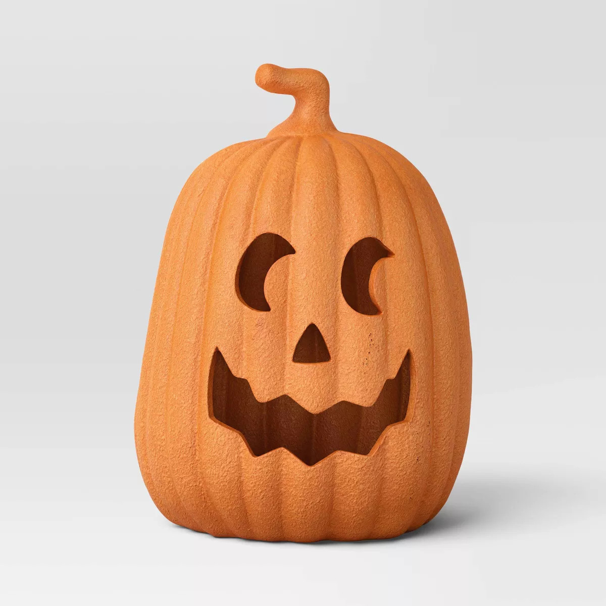 Textured Jack O' Lantern Decorative Sculpture - Hyde and EEK! Boutique™ Terracotta Orange | Target