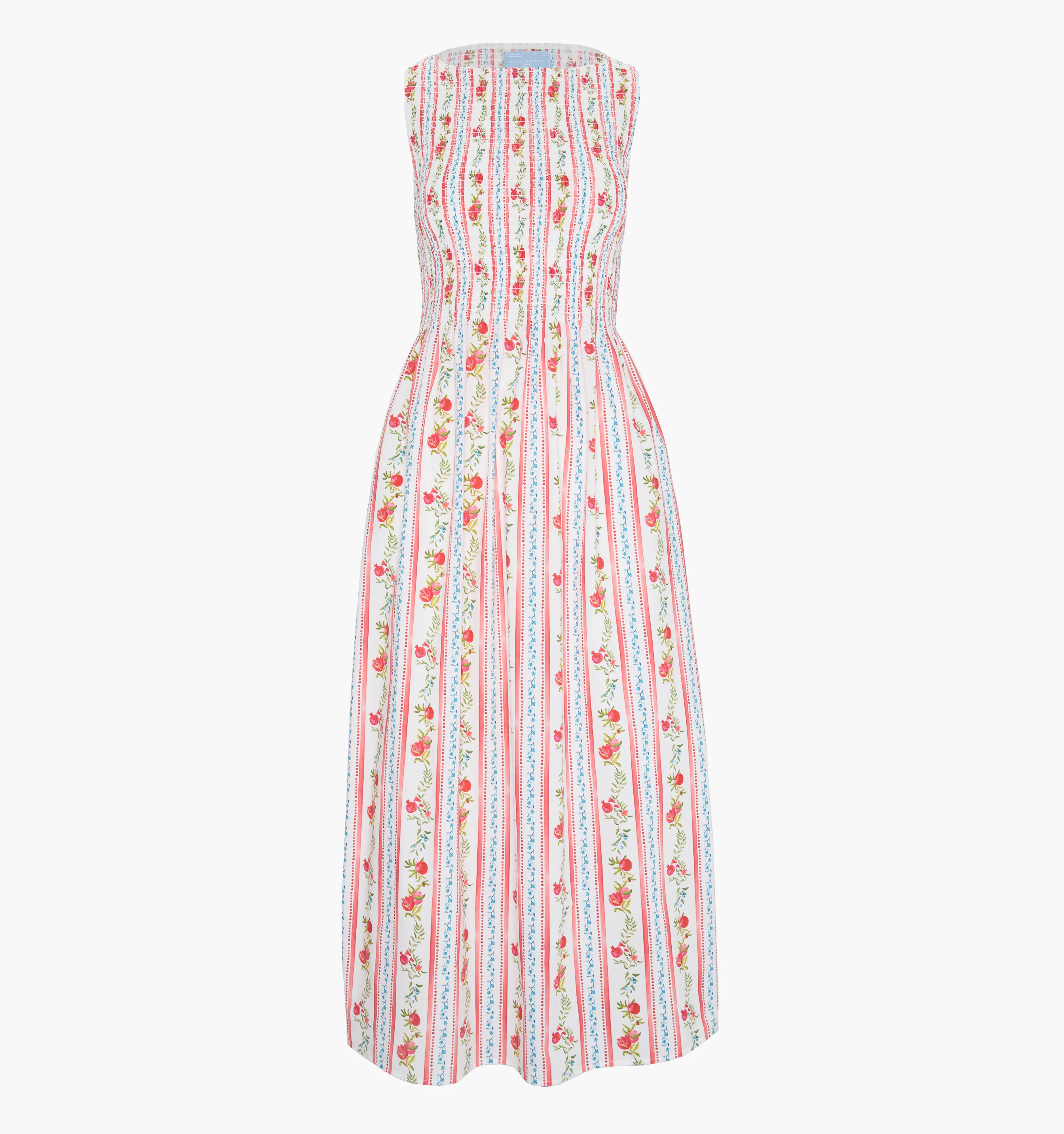 The Cosima Nap Dress - Pomegranate Stripe | Hill House Home US