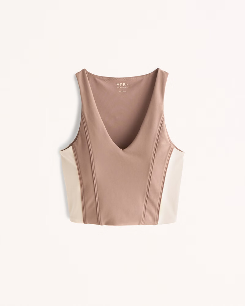 Women's YPB sculptLUX Slim V-Neck Tank | Women's Up To 25% Off Select Styles | Abercrombie.com | Abercrombie & Fitch (US)