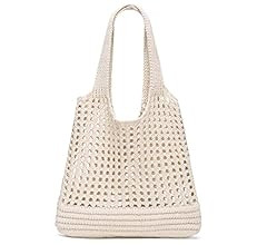 CATMICOO Crochet Tote Bag Aesthetic Mesh Beach Bags for Women | Amazon (US)