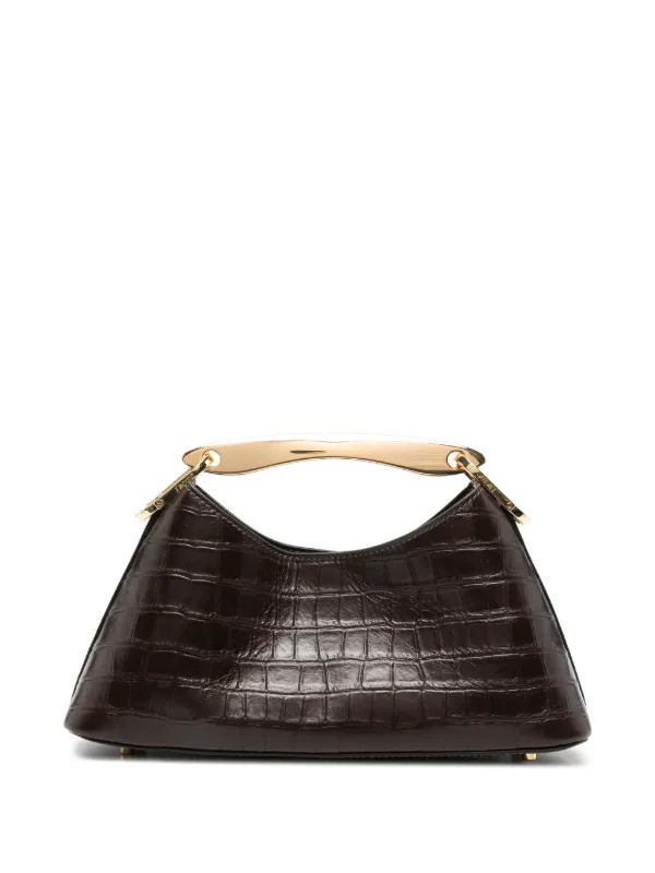 mini Boomerang croc-effect leather tote bag | Farfetch Global