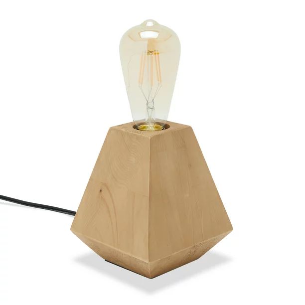 MoDRN Naturals Wood Uplamp with Edison Style LED Bulb for Bedroom - Walmart.com | Walmart (US)