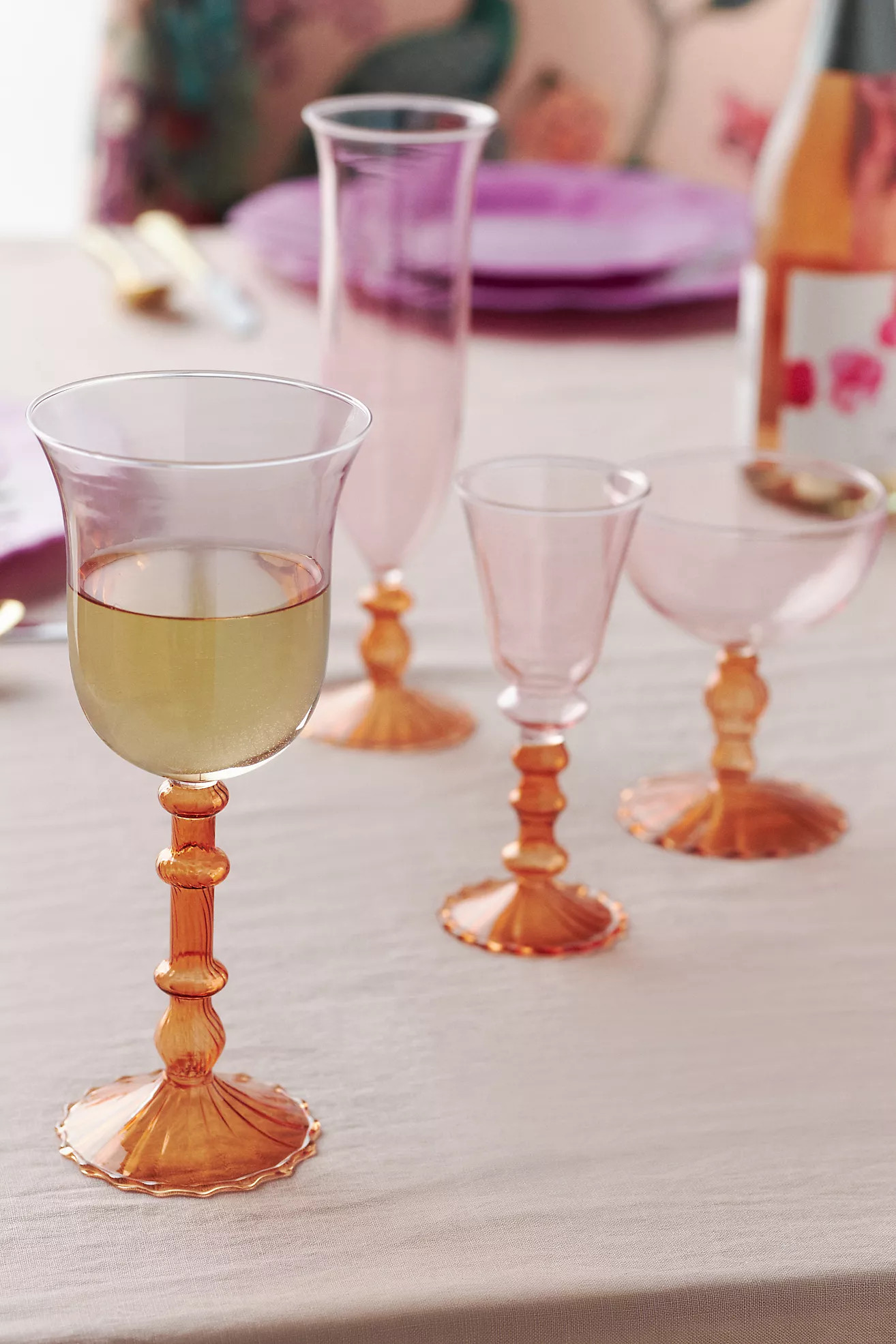 Cinzia Wine Glasses, Set of 4 | Anthropologie (US)