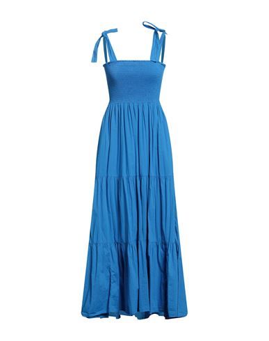 Xírena Woman Long dress Azure Size M Cotton | YOOX (US)