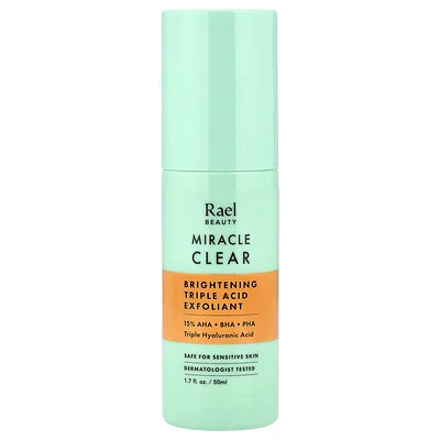 Rael, Miracle Clear, Brightening Triple Acid Exfoliant, Fragrance Free, 1.7 fl oz (50 ml) | iHerb