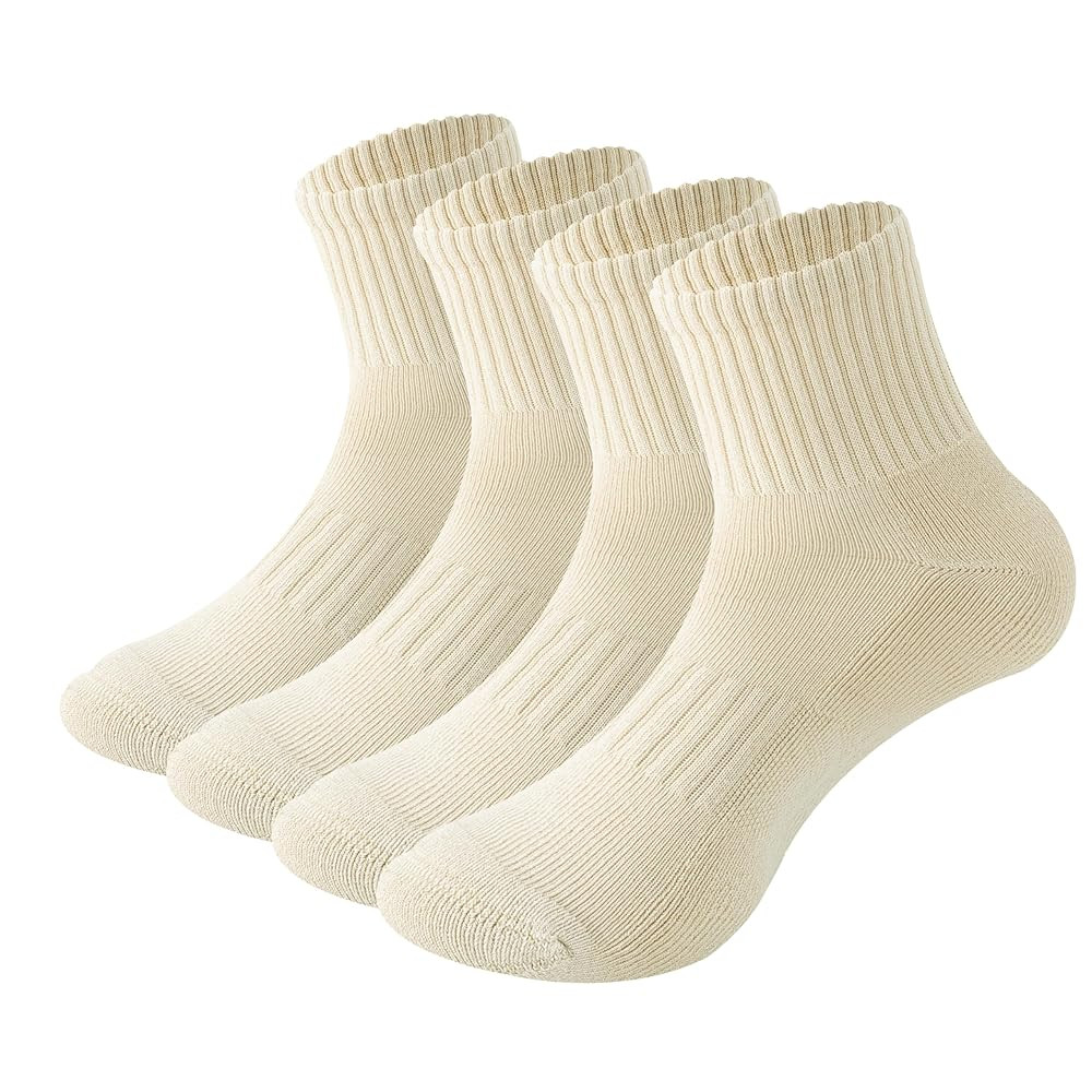 MAGIARTE Womens Athletic Cotton Mini Crew Socks Thick Cushioned Running Hiking Multi Sports Socks... | Amazon (US)